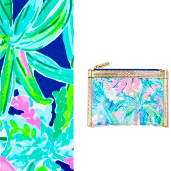 Lilly Pulitzer GWP Clear CATCH ALL Pouch - Picture 9 of 9